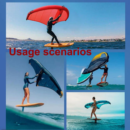 Wingfoil Inflatable Surfing Kite, Windsurfing Inflatable Wind Wing Foil, Wind Wing Hydrofoil, Handheld Surfboarding Surfboard Wind Wing for Beginner