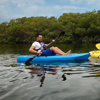 Lotus 8 Ft Sit-On-Top Kayaks with Paddles, Blue, 2-Pack (90172)