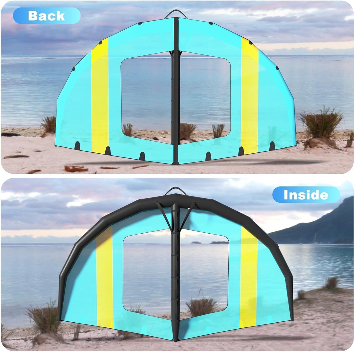 Handheld Wing Windsurfing Sail,Surf Sail with Window,4㎡,5㎡,6㎡,Portable Surf Sail Inflatable Windsurfing Professional Paddle Board for Adults for Windsurfing, Kiteboarding & Board Sports