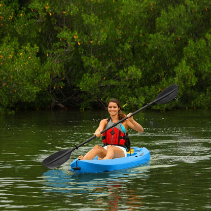 Lotus 8 Ft Sit-On-Top Kayaks with Paddles, Blue, 2-Pack (90172)