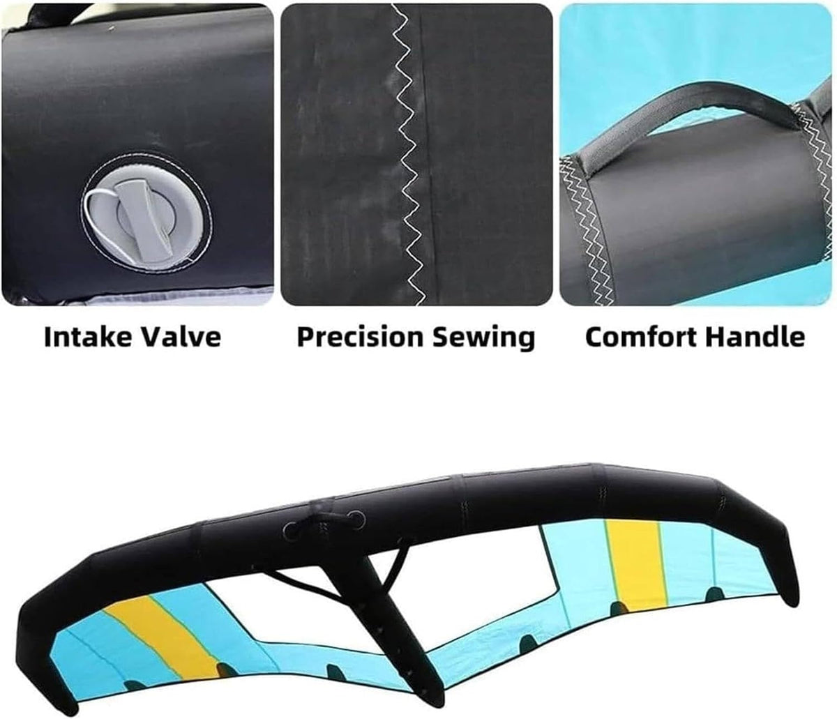 Handheld Wing Windsurfing Sail,Surf Sail with Window,4㎡,5㎡,6㎡,Portable Surf Sail Inflatable Windsurfing Professional Paddle Board for Adults for Windsurfing, Kiteboarding & Board Sports